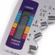 Battery Tester Checker C AA AAA D N 9V 1.5V ButtonCell Batteries 710-110 eTop