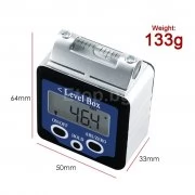 Digital 360° Bevel Box / Inclinometer w/ Magnets & Spirit Level AG-02LB eTop
