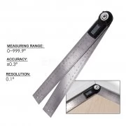 Digital Angle Finder Meter Protractor Ruler 360° 600mm AG-300D eTop
