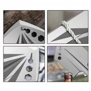 Stainless Steel Hiking Shovel Folding Outdoor Backpacking Digging Trowel with Grip Cover Outdoor Tools ACC-SHOVEL2