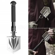 Stainless Steel Hiking Shovel Folding Outdoor Backpacking Digging Trowel with Grip Cover Outdoor Tools ACC-SHOVEL2