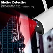 Соларна WIFI безжична управляема HD камера за видеонаблюдение с голяма батерия Cam006