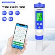 Tестер за измерване на pH, TDS, EC, соленост и температура, bluetooth BLU-001