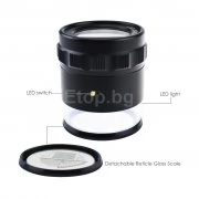 Светлодиодна лупа-скала с 20мм мащабна таблица CLMG-7173-LED eTop