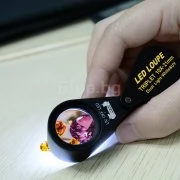 Бижутерска лупа 10х увеличение, LED и UV светлина Бижутерска лупа 10х увеличение, LED и UV светлина GEM-246 eTop