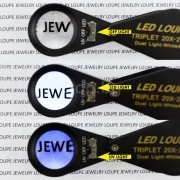 Бижутерска лупа 20х увеличение, LED и UV светлина GEM-248 eTop