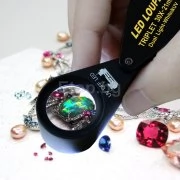 Бижутерска лупа 30х с LED и UV светлина GEM-249 eTop