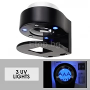 Бижутерска лупа с 30x увеличение, UV и LED светлини GEM-309