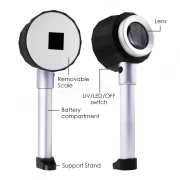 10x Magnification Optical Glass Loupe Magnifier Double Lens Magnifying Jewelry Gem Tool GEM-310