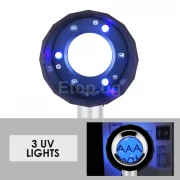 10x Magnification Optical Glass Loupe Magnifier Double Lens Magnifying Jewelry Gem Tool GEM-310