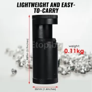 Преносим полярископ за скъпоценни камъни с LED светлина, двоен обектив с диаметър 28 мм Преносим полярископ за скъпоценни камъни с LED светлина, двоен обектив с диаметър 28 мм GEM-460 E-ETOP