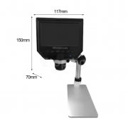 Digital Electronic Microscope 4.3inch HD LCD, 600х with Metal Stand G600