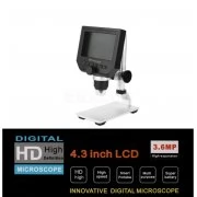 Digital Electronic Microscope 4.3inch HD LCD, 600х with Metal Stand G600