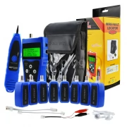 Мултифункционален мрежови/LAN кабел тестер с 8 far-end тестови жака Multipurpose Network LAN Cable Tester w/ 8 far-end test jacks N03NF-388 eTop