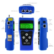 Мултифункционален мрежови/LAN кабел тестер с 8 far-end тестови жака Multipurpose Network LAN Cable Tester w/ 8 far-end test jacks N03NF-388 eTop