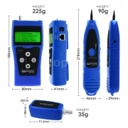 Мултифункционален мрежови/LAN кабел тестер с 8 far-end тестови жака Multipurpose Network LAN Cable Tester w/ 8 far-end test jacks N03NF-388 eTop