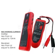 Network LAN or Telephone Cable Wire Tracker Open Circuit Tester N03NF-806R eTop