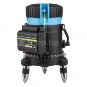 3D лазерен нивелир с 5 линии - зелен цвят обхват 25м NOYAFA 5 lines 3D lazer level machine Green Beam 360 tool 12 4D rotary laser levels NF-15T