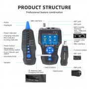 Noyafa NF-8601S Multifunction TDR Measure Length Network Cable Tester With PoE/PING/Port Flash Function Voltage Detector NF-8601S