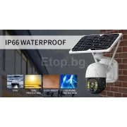 Соларна WIFI PTZ камера с FULL HD резолюция, микрофон и слот за SD карта Cam004