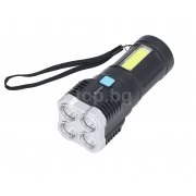 Mощeн LED фенер и странична светлина COB, акумулаторна батерия S-422