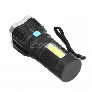 Mощeн LED фенер и странична светлина COB, акумулаторна батерия S-422