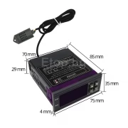 Контролер за температура и влага, влагомер, терморегулатор на 220V 10A Digital Thermostat Humidistat Humidity Temperature Controller Regulator Thermoregulator Hygrometer AC 110V-220V 10A SHT-2000