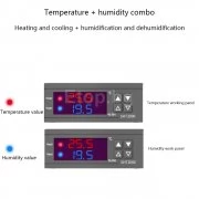 Контролер за температура и влага, влагомер, терморегулатор на 220V 10A Digital Thermostat Humidistat Humidity Temperature Controller Regulator Thermoregulator Hygrometer AC 110V-220V 10A SHT-2000