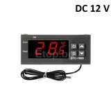 Температурен контролер, термостат с 1 сензор, терморегулатор на 12V 10A