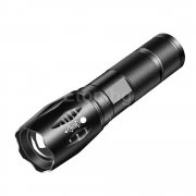 Мощен тактически лед фенер с презареждаема батерия 18650 T6LED