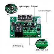 Thermostat Control Switch Heat Cool DC 12V W1209