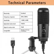 USB Microphone For Laptop, PC, Recording, Studio, Streaming, Karaoke USBMic eTop