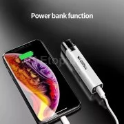 Ултра ярко 9990000LM тактическо LED фенерче с Power Bank бял цвят 617A-White