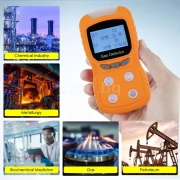 Преносим газ детектор за CO, H₂S, O₂, EX (LEL) със звуково предупреждение AQM-384