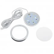 LED лампа, 2.5W, DC12, 6000K, студенобяла, метален корпус BG-608