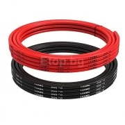 14 AWG Силиконов кабел ЧЕРЕН 1 метър SILK14BLACK