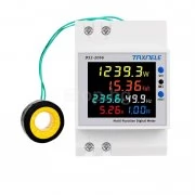 WIFI Смарт електромер 100A с цветен дисплей Tuya Smart Life с изнесена бобина D52-2066CT Taxnele