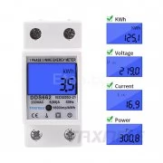 Еднотарифен монофазен електромер 80А, 230V 50/60Hz DDS662 Taxnele