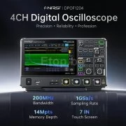 FNIRSI DPOF1204 цифров осцилоскоп 4 канала, 200MHz, 1GSa/s DPOF1204 Fnirsi