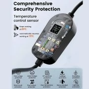 Преносимо зарядно за електромобили Type 2, Schuko EU щепсел 5 метра кабел, до 3.5 kW, IP66 EV5