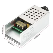 Фазов регулатор на мощност до 6KW, 220V, Димер, Регулатор на обороти FRP6KW220V