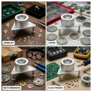 Професионална триножна лупа с 10X увеличение и триплетна оптична леща GEM-539