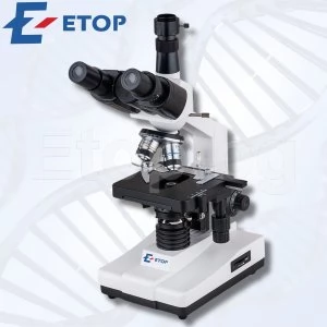 Професионален биологичен тринокулярен микроскоп 40х-1600х за STEM кабинети, училища, научни дейности HQ-100T
