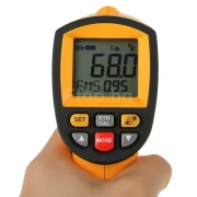 Професионален дигитален инфрачервен термометър 80:1 1850°C Професионален дигитален инфрачервен термометър 80:1 1850°C IR-G1850 Benetech