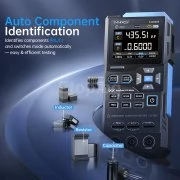 LCR метър 100kHz ESR тестер цифров мост за компоненти LC1020E Fnirsi