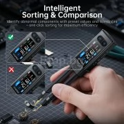 FNIRSI LCR-ST2 тестер за SMD компоненти, измерване на съпротивление, капацитет, индуктивност и ESR до 100kHz LCR-ST2-PLUS Fnirsi