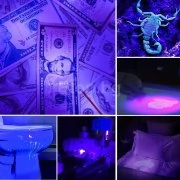 UV лед фенерче за проверка на банкноти, скъпоценни камъни, невидими мастила и др. LED395