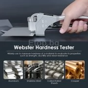 Webster твърдомер за метали, 6 скали за твърдост, HWA, HRE, HRF, HRB, HV, HB LS255