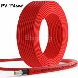 Соларен кабел, PV, H1Z2Z2-K, 4mm2, TUV, EN50618, IEC62930, червен