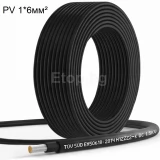 Соларен кабел, PV, H1Z2Z2-K, 6mm2, TUV, EN50618, IEC62930, черен
